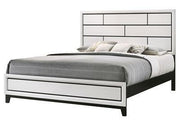 Akerson Chalk White King Panel Bed - Gate FurnitureKing Bed