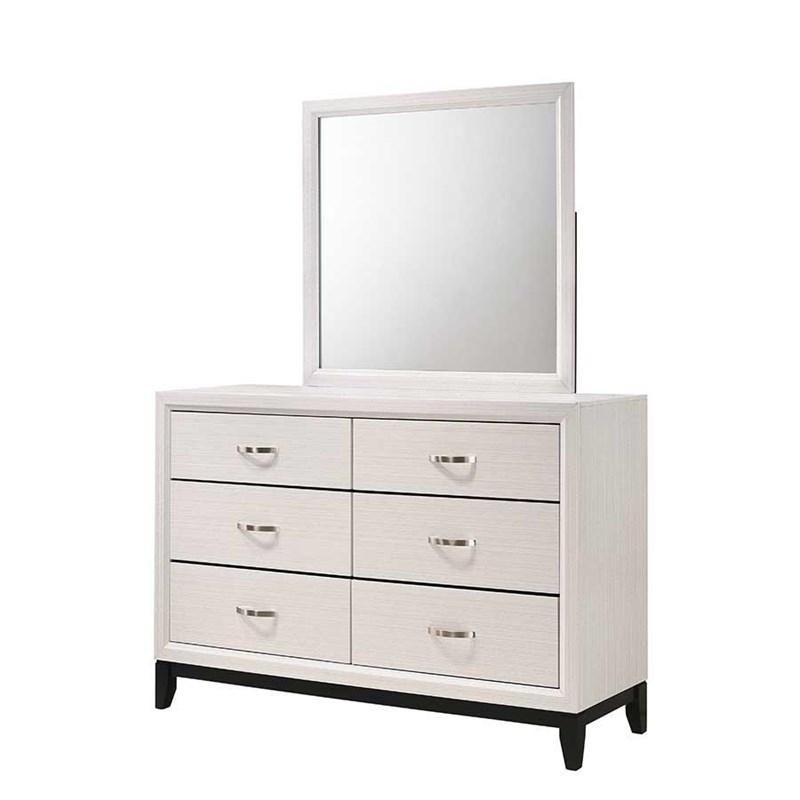 Akerson Chalk White Mirror - Gate FurnitureMirror