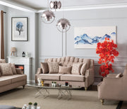 Alabama 71 in. Loveseat in Light Brown / Beige - Gate FurnitureLoveseat