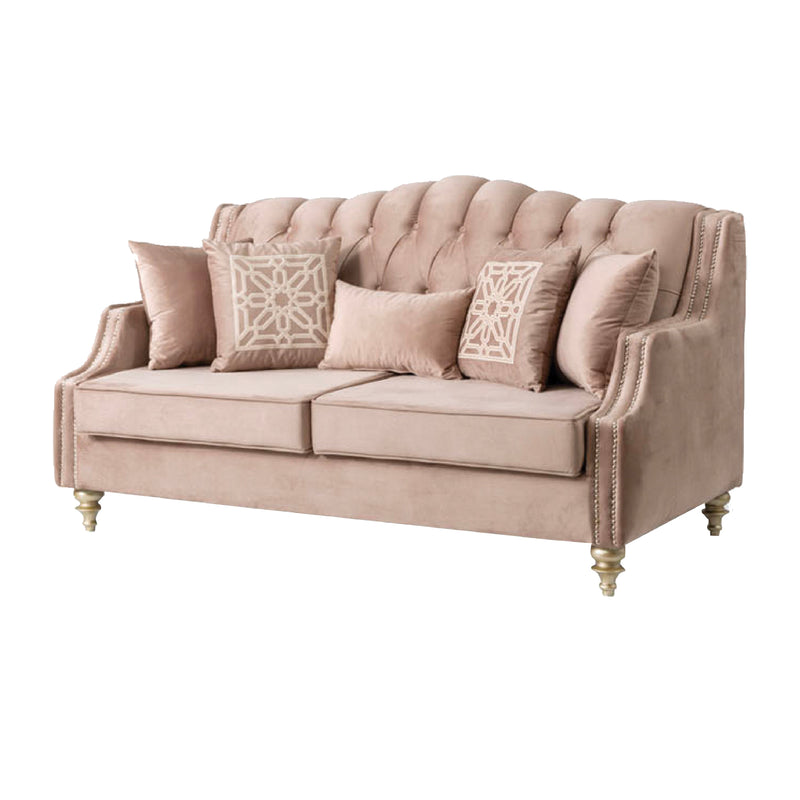 Alabama 71 in. Loveseat in Light Brown / Beige - Gate FurnitureLoveseat
