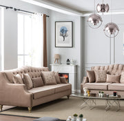 Alabama 87 in. Sofa in Light Brown / Beige - Gate FurnitureSofa