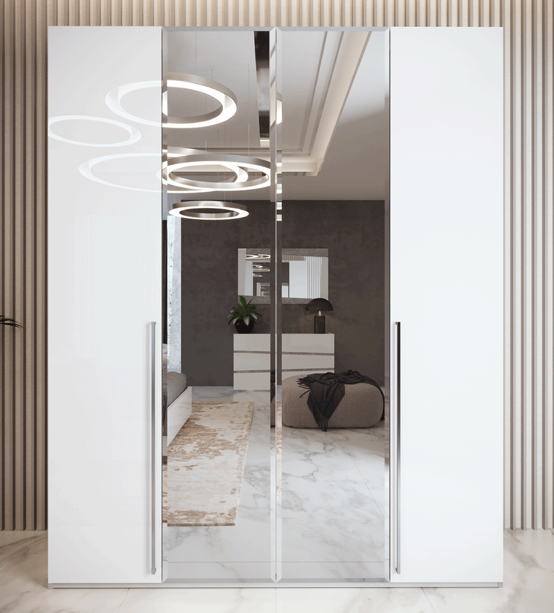 Alba Bed W/ Light, Italy Queen - Gate Furniture