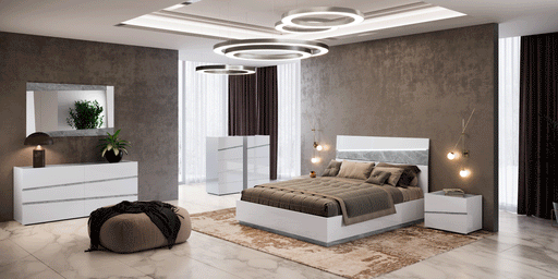 Alba Bedroom W/ Light Set - Gate Furniture
