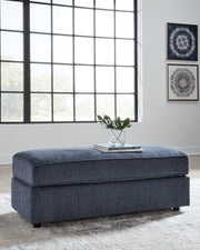 Albar Place Cobalt Oversized Accent Ottoman - 9530208