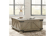 Aldwin Gray Coffee Table with Lift Top - Gate FurnitureCoffee Table