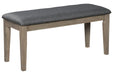 Aldwin Gray Dining Bench - D617-00 - Gate Furniture