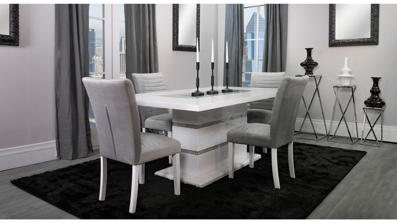 Aledo White Dining Set - Gate FurnitureDining Room Set