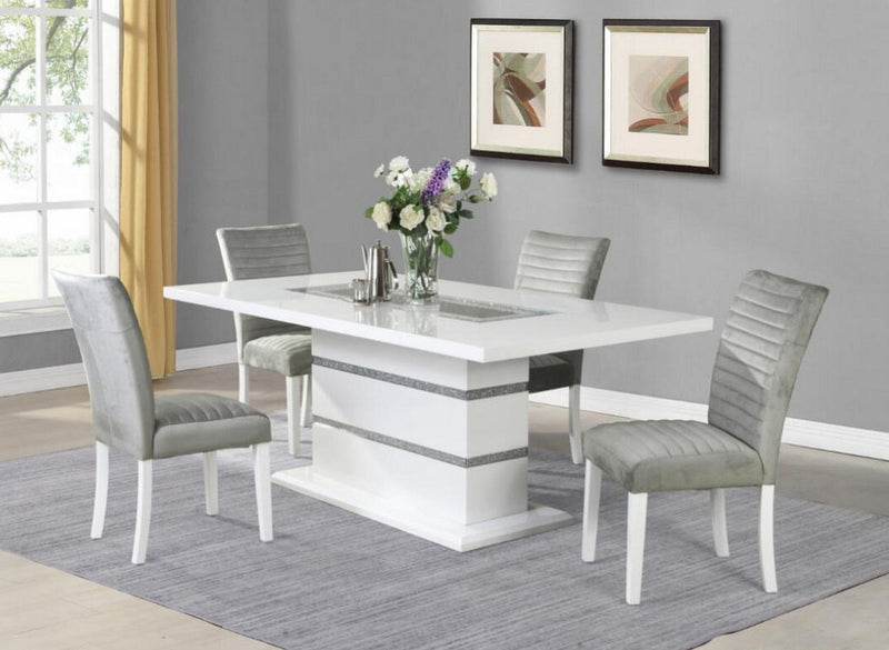 Aledo White Dining Set - Gate FurnitureDining Room Set