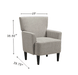 Alessio Charcoal Living Room Set - Gate Furniture