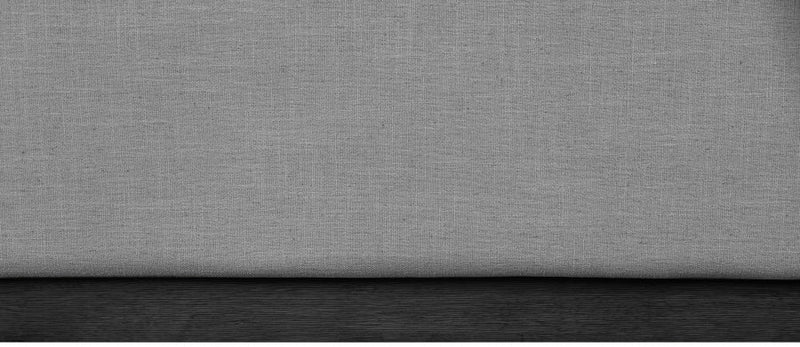 Alfie Linen Textured Fabric Queen Bed Grey - Gate FurnitureQueen Bed