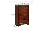 Alisdair Dark Brown Chest of Drawers - Gate FurnitureChest