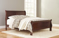 Alisdair Dark Brown Queen Sleigh Bed - Gate Furniture