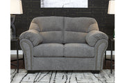 Allmaxx Pewter Loveseat - Gate FurnitureLoveseat