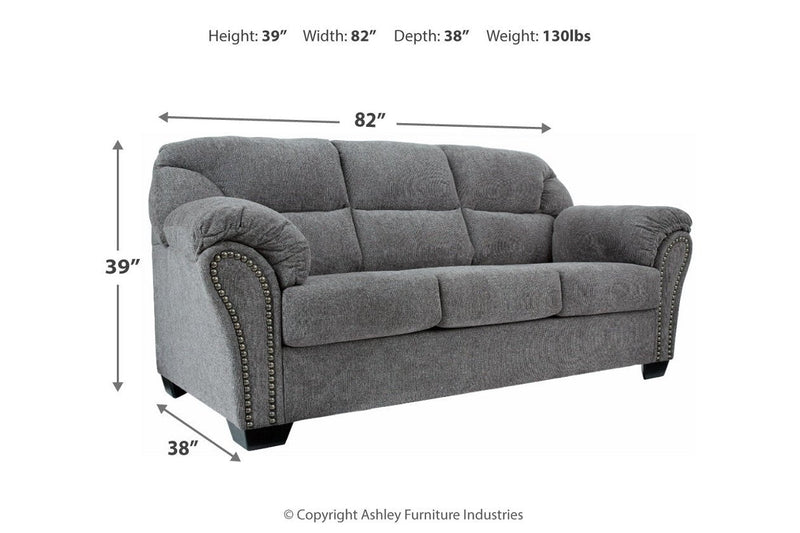 Allmaxx Pewter Sofa - Gate FurnitureSofa