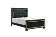Allura Black LED Queen Panel Bed - 1916BK-1 - Gate Furniture