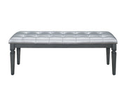 Allura Gray Bedroom Bench - Gate FurnitureAccent Bench