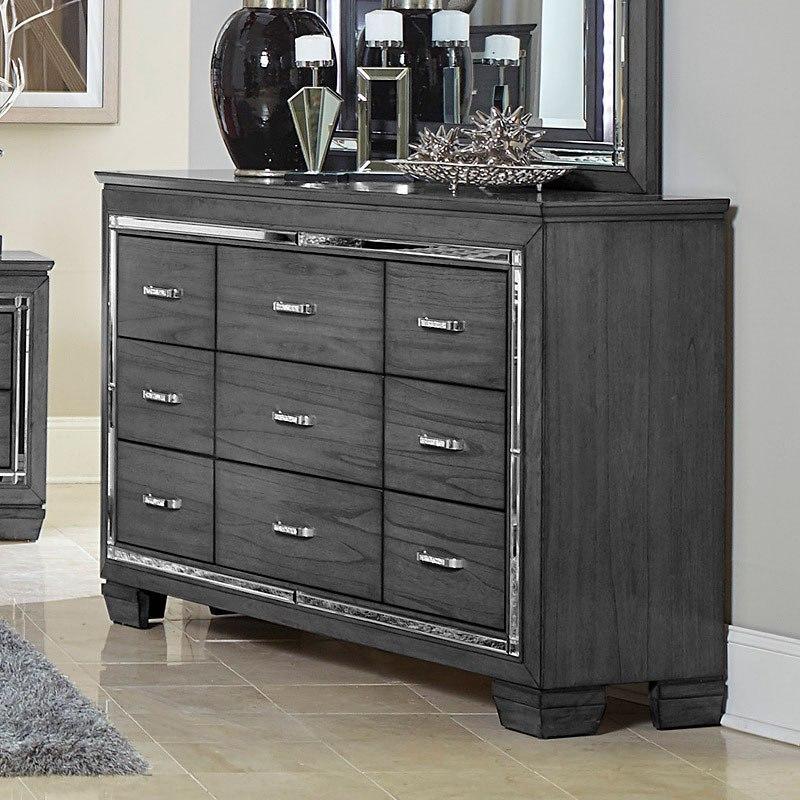 Allura Gray Dresser - Gate FurnitureDresser