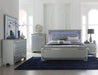 Allura Silver LED King Panel Bed - 1916K-1EK - Gate Furniture