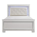 Allura White LED King Panel Bed - 1916KW-1EK - Gate Furniture