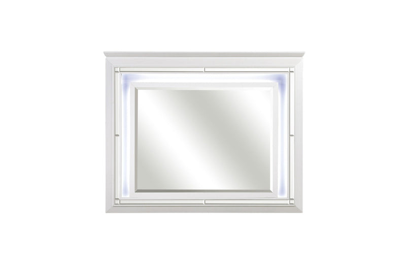 Allura White LED Mirror - Gate FurnitureMirror