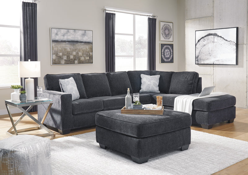 Altari Slate RAF Full Sleeper Sectional - Gate FurnitureSectional