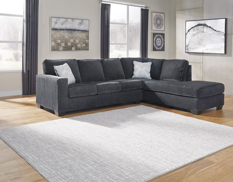 Altari Slate RAF Full Sleeper Sectional - Gate FurnitureSectional