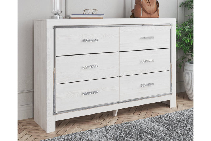 Altyra White Dresser - Gate FurnitureDresser