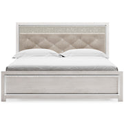 Altyra White King Panel Bed - Gate FurnitureKing Bed
