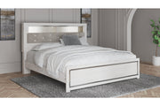 Altyra White King Panel Bookcase Bed - Gate FurnitureKing Bed
