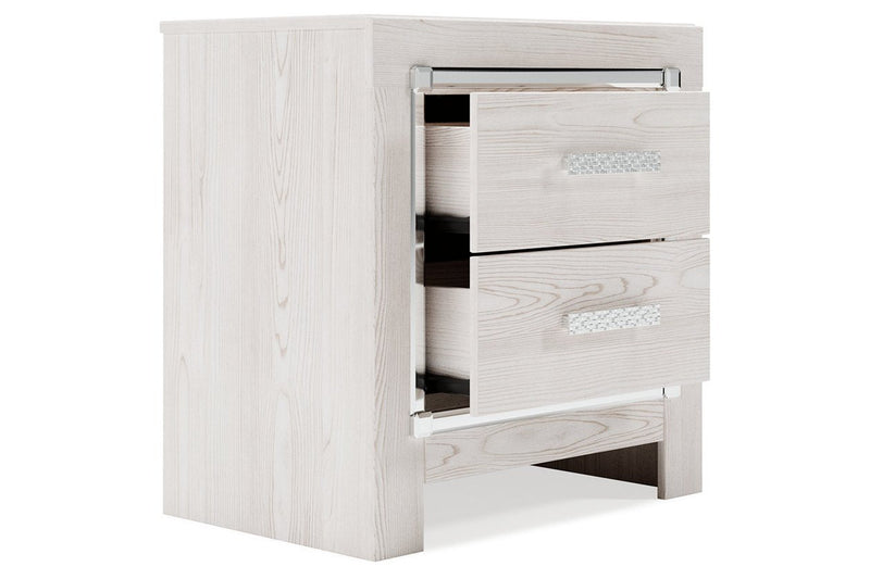Altyra White Nightstand - Gate FurnitureNightstand