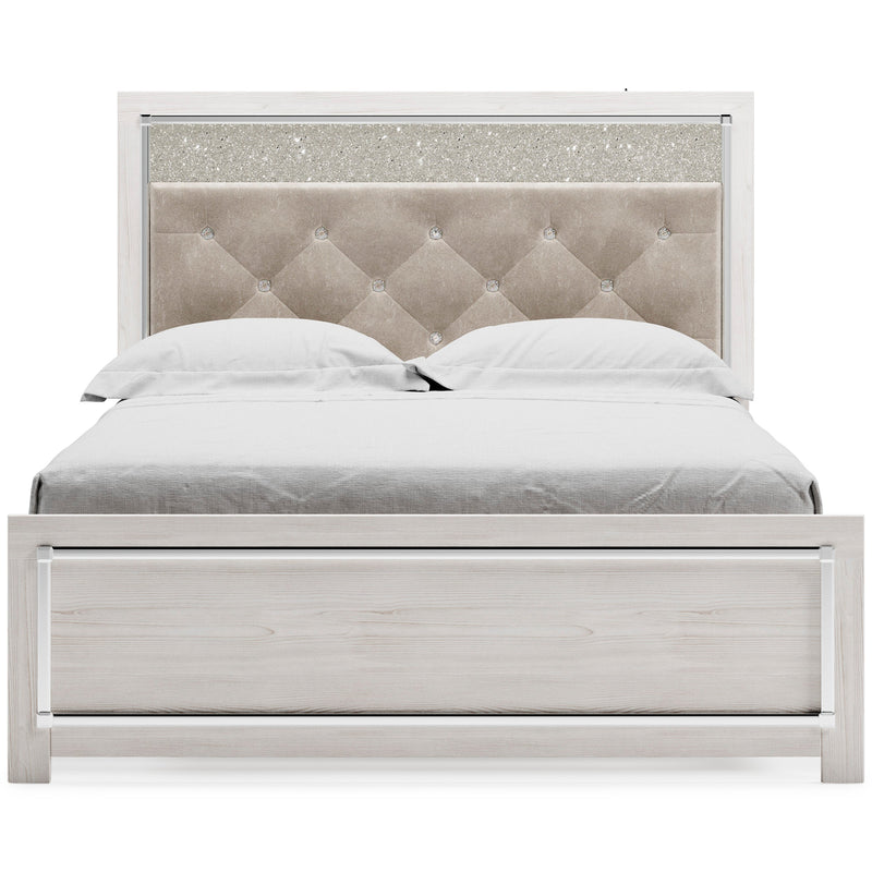 Altyra White Queen Panel Bed - Gate FurnitureQueen Bed