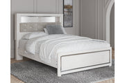 Altyra White Queen Panel Bookcase Bed - Gate FurnitureQueen Bed