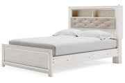 Altyra White Queen Panel Bookcase Bed - Gate FurnitureQueen Bed