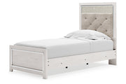 Altyra White Twin Panel Bed - Gate FurnitureTwin Bed