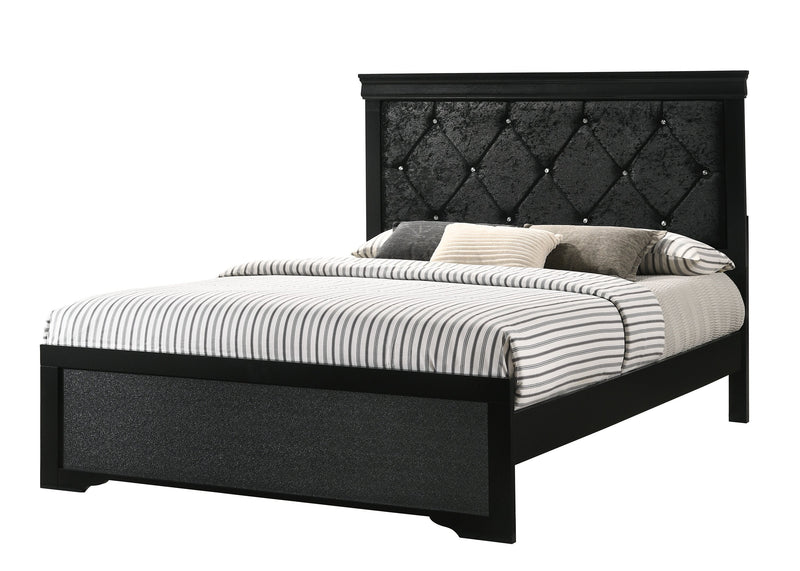 Amalia Black Panel Bedroom Set - Gate FurnitureBedroom Set