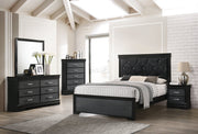Amalia Black Panel Bedroom Set - Gate FurnitureBedroom Set