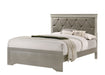 Amalia Gold Queen Panel Bed - Gate Furniture