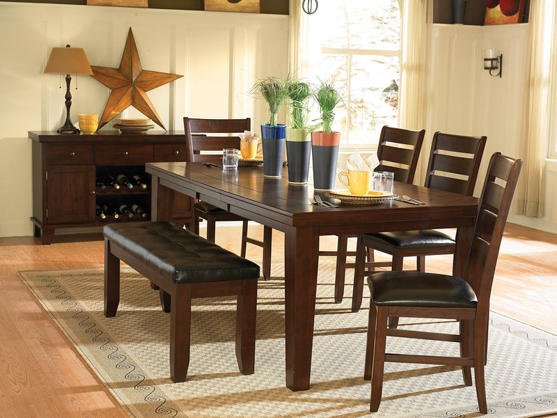 Ameillia Dark Oak Extendable Dining Set - Gate FurnitureDining Room Set
