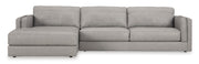 Amiata Glacier Leather 2 - Piece LAF Sectional - Gate FurnitureSectional