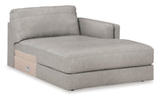 Amiata Glacier Leather 2 - Piece RAF Sectional - Gate FurnitureSectional