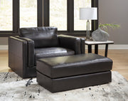 Amiata Onyx Leather Living Room Set - Gate FurnitureLiving Room Set