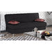 Amsterdam 75 in. Convertible Sleeper Sofa in Black with Storage - SB-AMSTERDAM - Gate Furniture