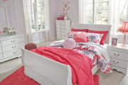 Anarasia White Full Sleigh Bed - Gate FurnitureFull Bed