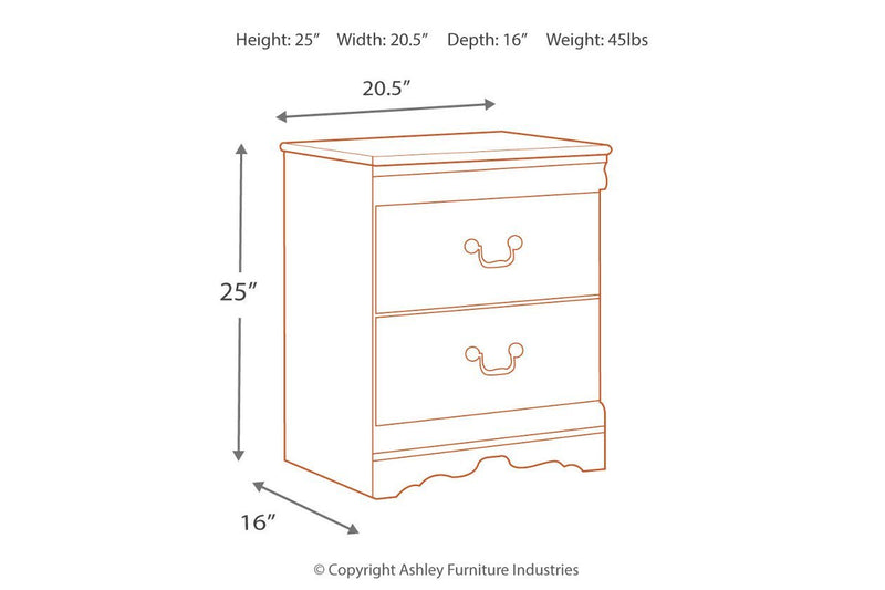 Anarasia White Nightstand - Gate FurnitureNightstand