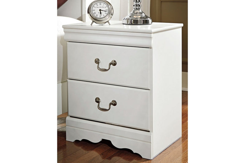 Anarasia White Nightstand - Gate FurnitureNightstand