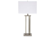 Aniela Silver Finish Table Lamp (Set of 2) - Gate FurnitureTable Lamp Pair