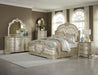 Antoinetta Champagne Queen Panel Bed - 1919NC-Q - Gate Furniture