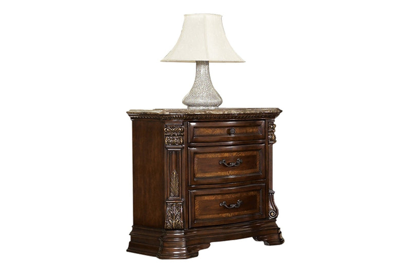 Antoinetta Cherry Nightstand - Gate FurnitureNightstand