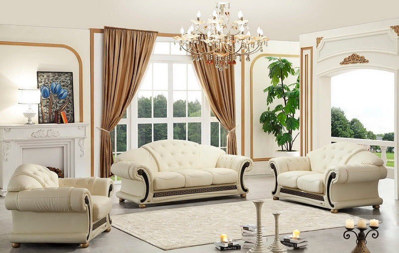 Apolo Ivory Set - Gate FurnitureLiving Room Set