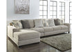 Ardsley Pewter 3 - Piece Large LAF Sofa Chaise - Gate FurnitureSectional